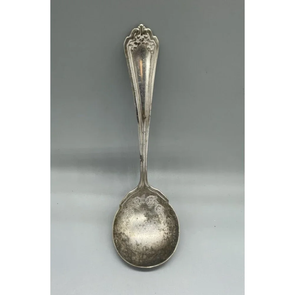 Antique Wm Rogers sons AA silverplated Ashland Ladle Rare 1913 Rough shape